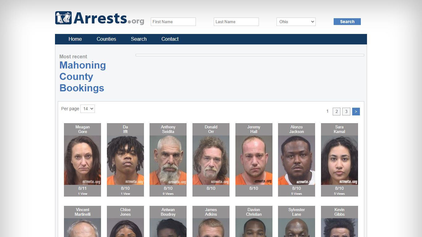 Mahoning County Arrests and Inmate Search